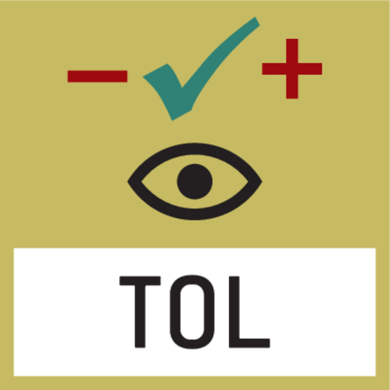 Wiegen mit Toleranzbereich, optisch